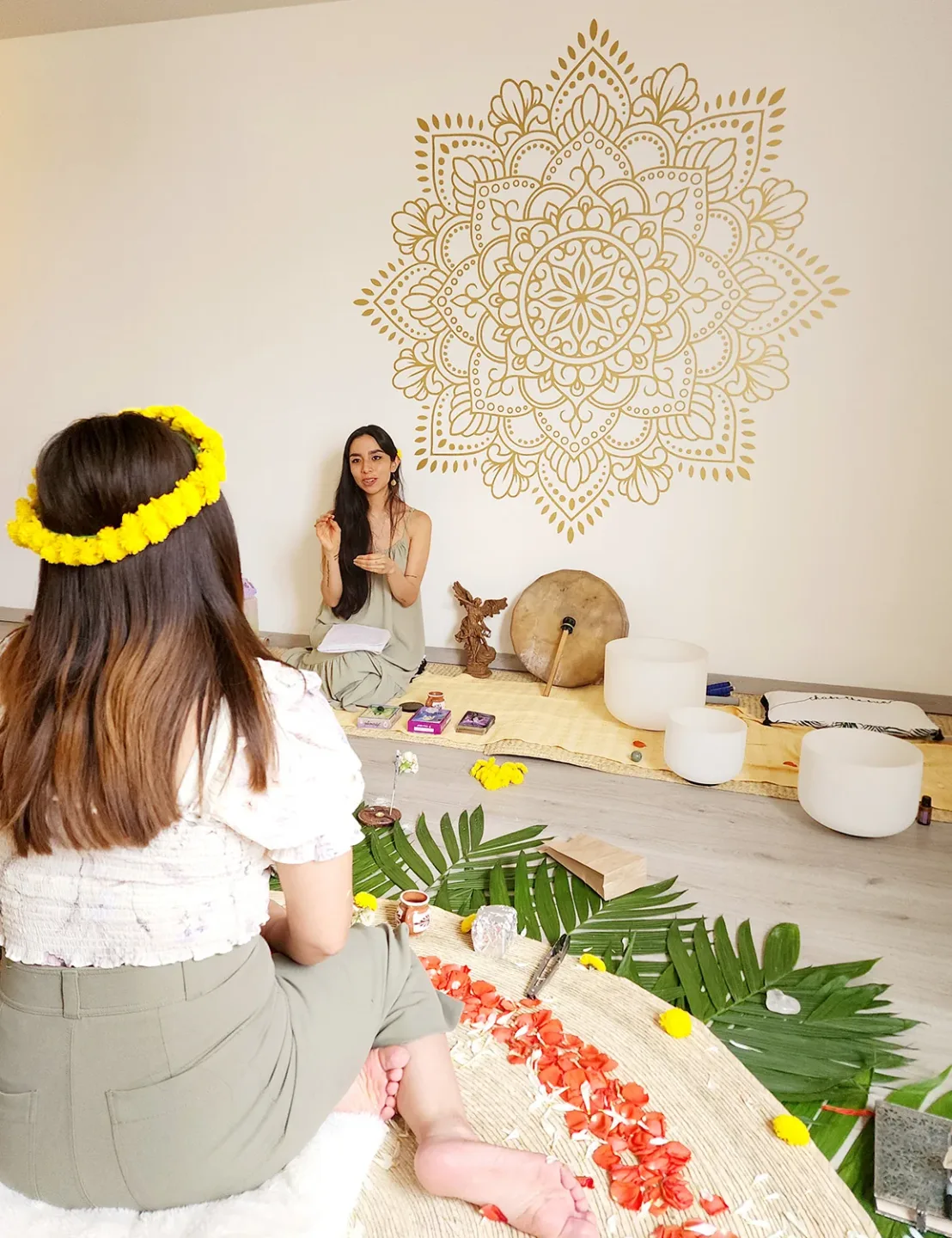 Indoor symbolic wedding ritual