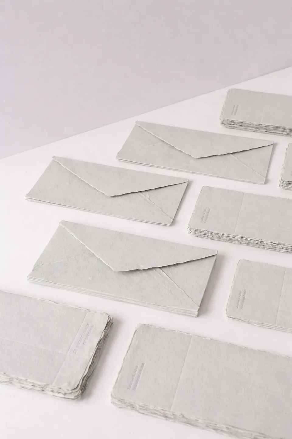 Amatl gray handmade envelopes and deckle-edge cards