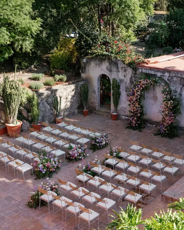 Cactus patio at Casa de Sierra Nevada