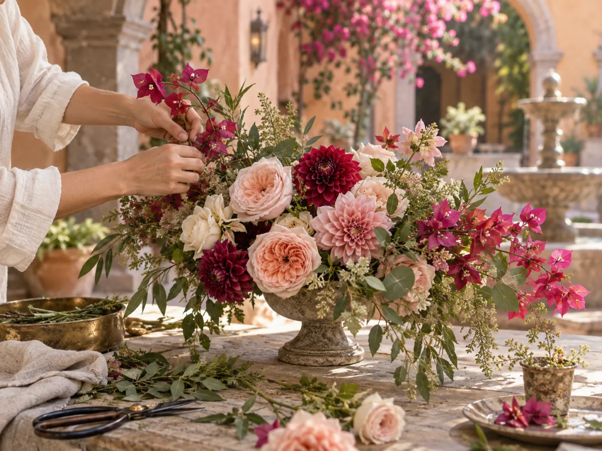 Generic stock image of wedding floral design